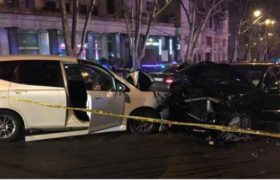 კოსტავას ქუჩაზე ერთმანეთს 3 ავტომობილი შეეჯახა - 2 მძღოლი დაშავდა კოსტავას ქუჩაზე ერთმანეთს 3 ავტომობილი შეეჯახა - 2 მძღოლი დაშავდა