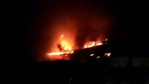 ხანძარი დიდ დიღომში - "გუდვილთან" საწყობი იწვის