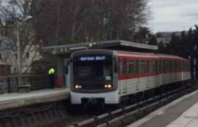 მეტროსადგურ გოცირიძეზე ელექტროსადენებს ცეცხლი გაუჩნდა