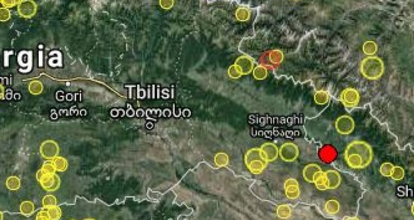 საქართველოში 4,6 მაგნიტუდის მიწისძვრა მოხდა