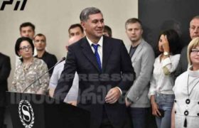 ირაკლი ოქრუაშვილმა ახალი პარტიის პრეზენტაცია გამართა