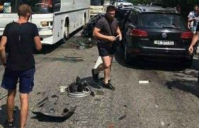 ზელენსკის კორტეჟის მანქანა ავარიაში მოყვა ზელენსკის კორტეჟის მანქანა ავარიაში მოყვა