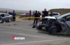 მარნეულთან ტოიოტა ოპელს დაეჯახა - 4 ადამიანი დაშავდა