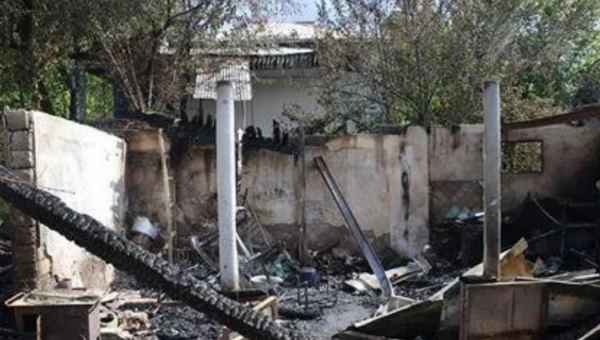 ჭრებალოში სახლი დაიწვა - მეპატრონეს მთავრობა 10.000 ლარს გადაუხდის