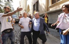 "მაგინა, ხელი ამაცილა, კიდევ მაგინა, მერე აქციის მონაწილეს დაარტყა და გაიქცა! დეპუტატი ვიქტორ ჯაფარიძე"