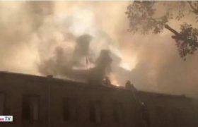 სომხეთის პარლამენტს ცეცხლი გაუჩნდა სომხეთის პარლამენტს ცეცხლი გაუჩნდა