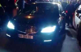 სალომე ზურაბიშვილს სალობიეში აქციის მონაწილეებმა მწნილი მიუტანეს