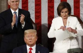 პელოსიმ ტრამპის მოხსენების ტექსტი დახია