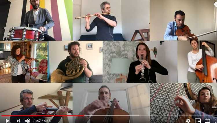 ფრანგმა მუსიკოსებმა კარანტინში რაველის  ბოლერო შეასრულეს - ვიდეო