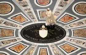 რომის პაპმა მარტის შემდეგ ვატიკანში პირველი მესა აღავლინა