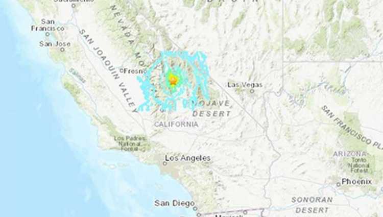 კალიფორნიაში 5.8 მაგნიტუდის სიმძლავრის მიწისძვრა მოხდა