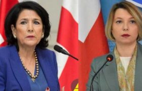 სალომე ზურაბიშვილი ნინო ლომჯარიას წინააღმდეგ - "ის არასოდეს რეაგირებს პრეზიდენტის შეურაცხყოფაზე" სალომე ზურაბიშვილი ნინო ლომჯარიას წინააღმდეგ - "ის არასოდეს რეაგირებს პრეზიდენტის შეურაცხყოფაზე"