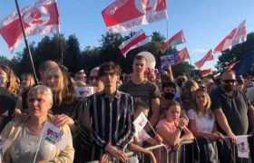 მინსკში სვეტლანა ტიხანოვსკაიას მიტინგზე 63.000 კაცი იმყოფებოდა მინსკში სვეტლანა ტიხანოვსკაიას მიტინგზე 63.000 კაცი იმყოფებოდა