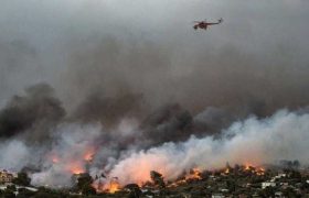 საბერძნეთში ხანძარს მესამე დღეა, ვერ აქრობენ საბერძნეთში ხანძარს მესამე დღეა, ვერ აქრობენ