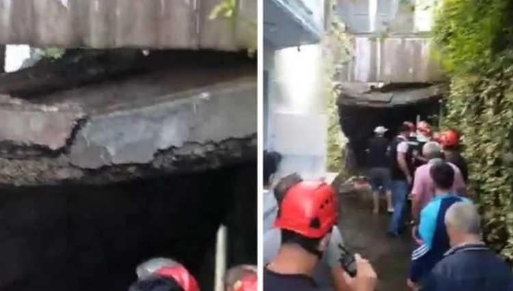 ბათუმში სახლი ჩამოინგრა