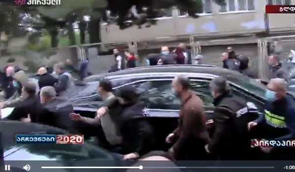 დაკავებულია ნიკა მელიას შტაბის წევრი - დაპირისპირება გლდანში - ვიდეო