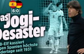 გერმანიის უდიდესი სირცხვილი - ესპანეთმა მას 6:0 მოუგო გერმანიის უდიდესი სირცხვილი - ესპანეთმა მას 6:0 მოუგო