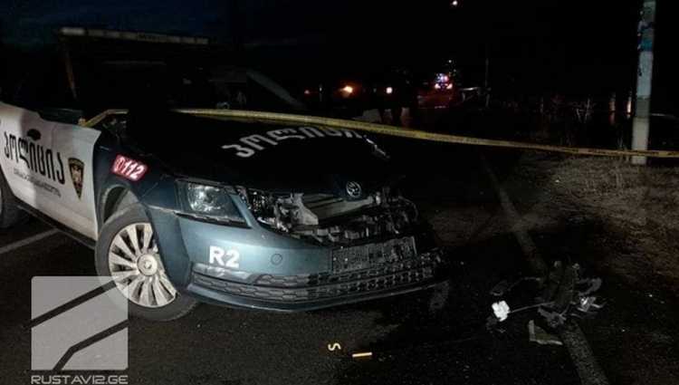 სენაკში პატრულის მანქანა ჯიპს დაეჯახა