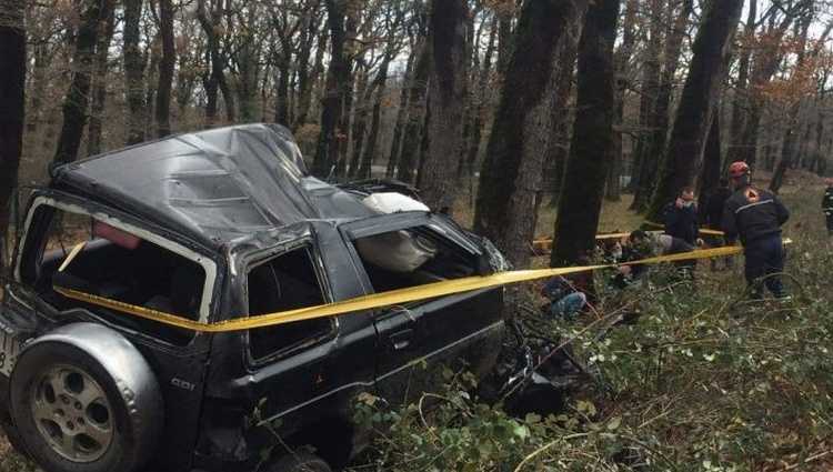 ქუთაისთან, მუხნარის ტყეში, მანქანა ხეს შეეჯახა - მამა-შვილი კლინიკაში გადაიყვანეს