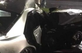 22 წლის ქალი ჯერ ბოძს შეასკდა, მერე ბოძი დაეცა მანქანას - მძიმე ავარია კახეთის გზატკეცილზე