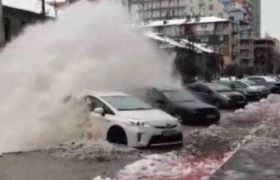 ბათუმში წყალმა ამოხეთქა