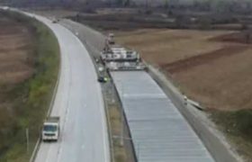 ქუთაისის შემოვლით გზაზე სატვირთოს ცეცხლი გაუჩნდა - გზა გადაიკეტა