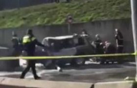 თბილისში სანაპიროზე მანქანა კედელს დაეჯახა - 1 ადამიანი დაიღუპა