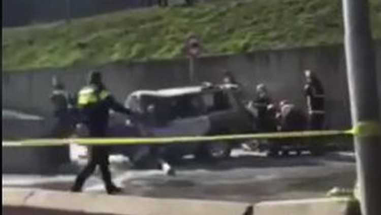 თბილისში სანაპიროზე მანქანა კედელს დაეჯახა - 1 ადამიანი დაიღუპა