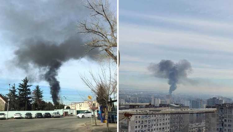 ვარკეთილში პლასტმასის ნარჩენები დაიწვა