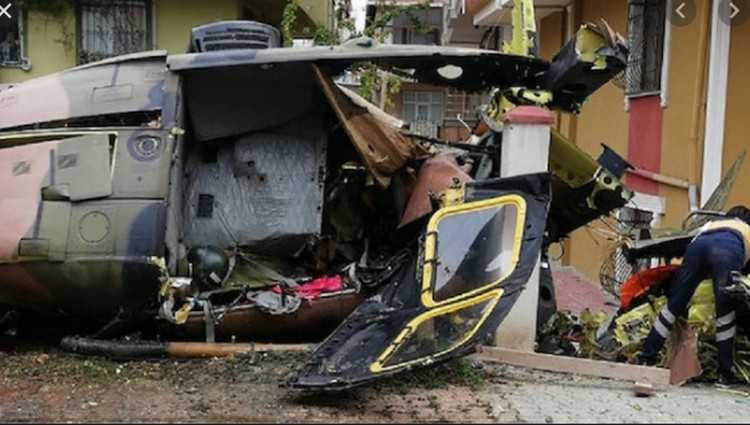 თურქეთში სამხედრო ვერტმფრენი ჩამოვარდა - 9 სამხედრო დაიღუპა, 4 დაშავდა