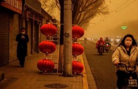 პეკინს ქვიშის ქარიშხალმა გადაუარა პეკინს ქვიშის ქარიშხალმა გადაუარა