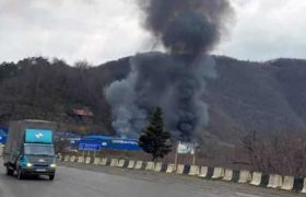 სოფელ ხევთან ჩინური კომპანია იწვის სოფელ ხევთან ჩინური კომპანია იწვის