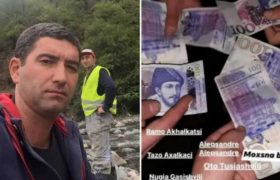 ხაშურელმა დეპუტატმა ჭონაზე მისულ ბავშვებს 100-100 ლარი აჩუქა