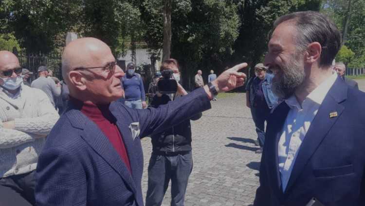 ლევან ვასაძე ზუგდიდში კლიმენტი კეკუტიას შეხვდა