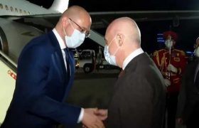 უკრაინის პრემიერი შმიგალი თბილისში ჩამოვიდა