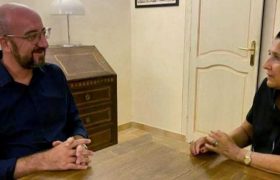 შარლ მიშელი სალომე ზურაბიშვილს შეხვდა