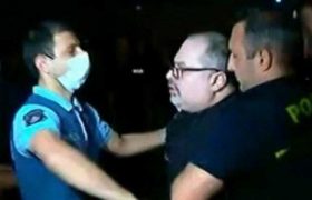 "ოცნების" ოფისთან საზმაუს ჟურნალისტი ირაკლი აბსანძე დააკავეს
