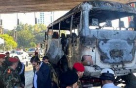 დამასკოში ავტობუსი ააფეთქეს - 13 სამხედრო დაიღუპა