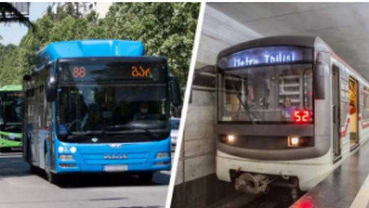 4 ნოემბრიდან მეტრო გაჩერდება, სამარშრუტო ტაქსებით და ავტობუსებით მოძრაობა შეიზღუდება