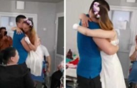 უკრაინაში აფეთქებისას დაშავებული 23 წლის ქალი, რომელმაც ორივე ფეხი დაკარგა, დაქორწინდა