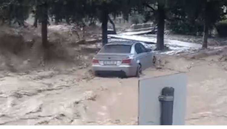 წყალდიდობა გურჯაანში - ვიდეო